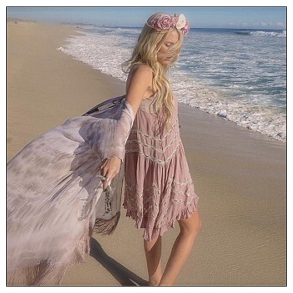 Free People Dresses & Skirts - Rare Free People Dusty Lilac Voile Slip Dress